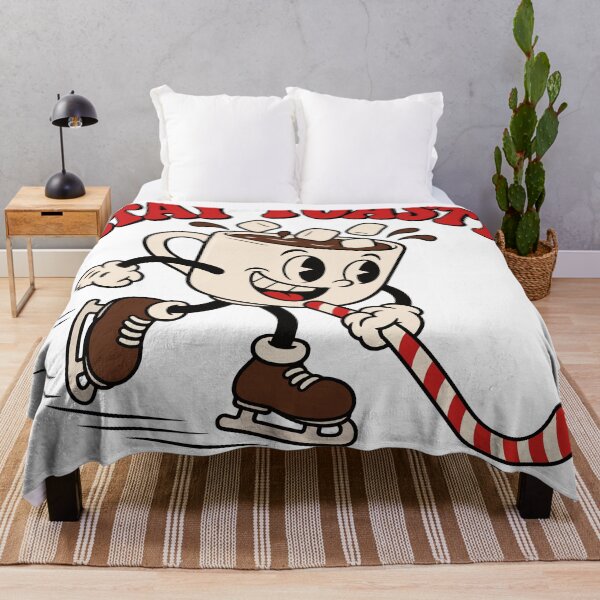 Item preview, Stay Toasty Hot Cocoa Hockey Retro Cartoon designed and sold by codex401.