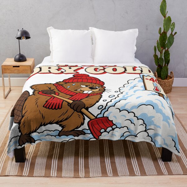 Item preview, Its a Dry Cold Funny Beaver Shoveling Snow designed and sold by codex401.