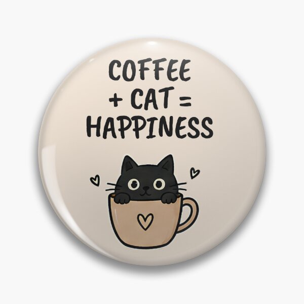 Item preview, Coffee + Cat = Happiness designed and sold by AnnRu-art.