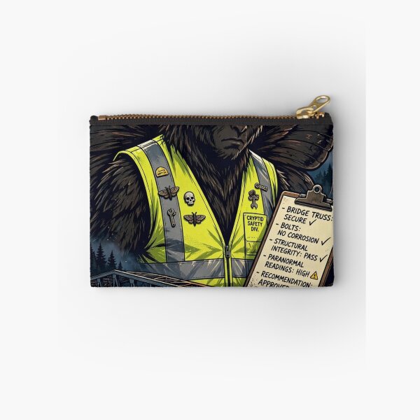 Item preview, Mothman Bridge Inspector Funny Cryptid Gift Red Eyes designed and sold by MojoHill.