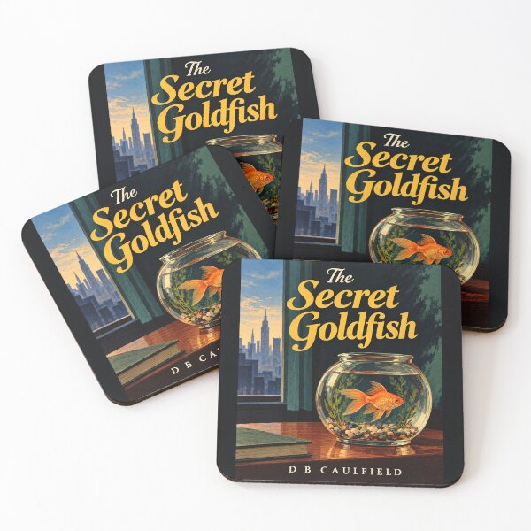 Item preview, The Secret Goldfish – D. B. Caulfield | Vintage Literary Book Cover designed and sold by Grand Illusions.