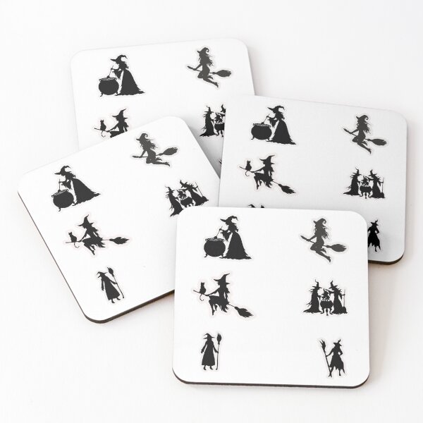 Item preview, Vintag Witch Silhouettes Halloween Art Pack designed and sold by KAWAII STUDIO NB.