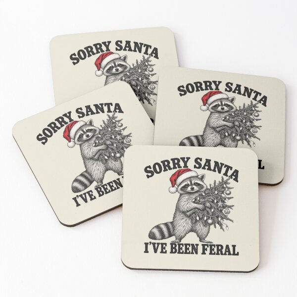 Item preview, Sorry Santa Raccoon Christmas Shirt For Santa Lover designed and sold by MalwasBasket.