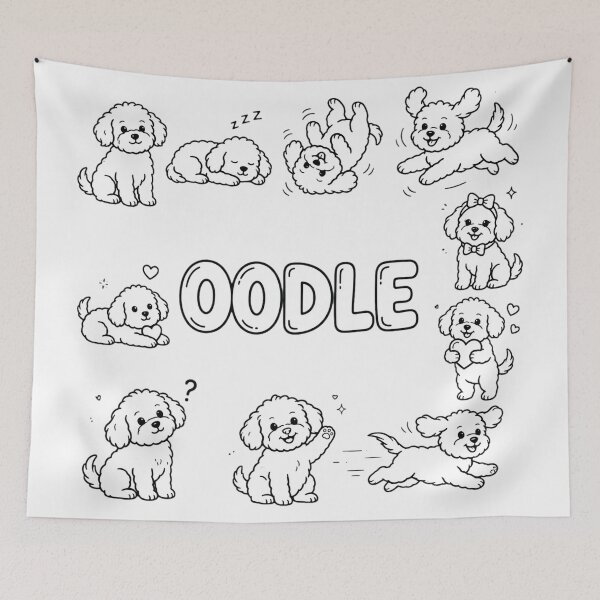 Item preview, Cute Oodle Paws Poses Aussie Dog Mum Aussie Slag designed and sold by Yellowriversss.