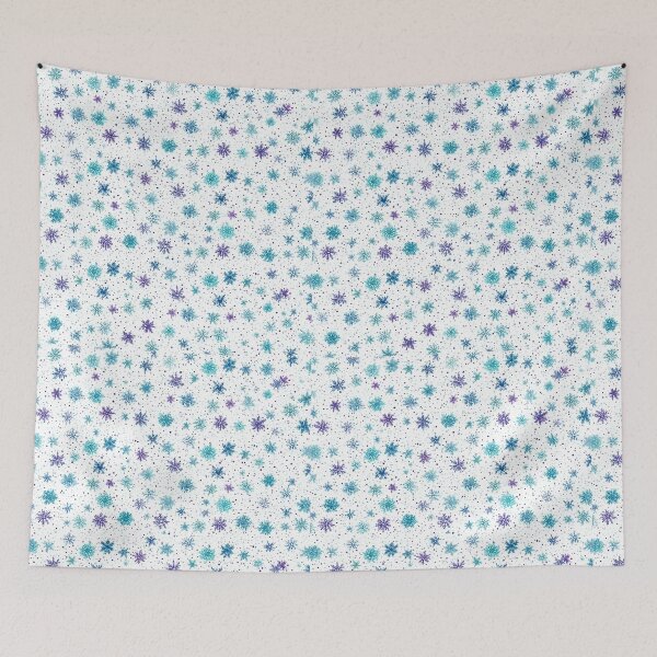 Item preview, Light Blue Snowflake Seamless Pattern Winter Christmas Design designed and sold by FuzionRaptor.
