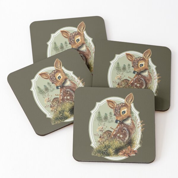 Item preview, Woodland Fawn Badge designed and sold by ArtistsAtticWI.