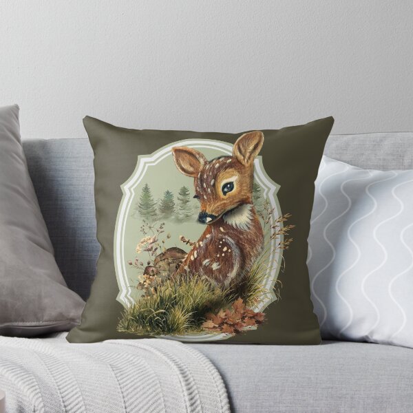 Item preview, Woodland Fawn Badge designed and sold by ArtistsAtticWI.