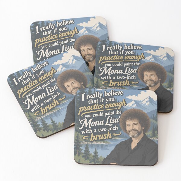 Item preview, Boba rissa – Bob Ross Mona Lisa Art Meme designed and sold by karamram.