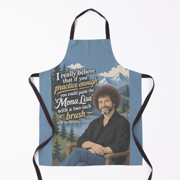 Item preview, Boba rissa – Bob Ross Mona Lisa Arte Meme designed and sold by karamram.