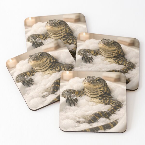 Item preview, Relaxed Nile Monitor Bubble Bath designed and sold by Sillytoe.