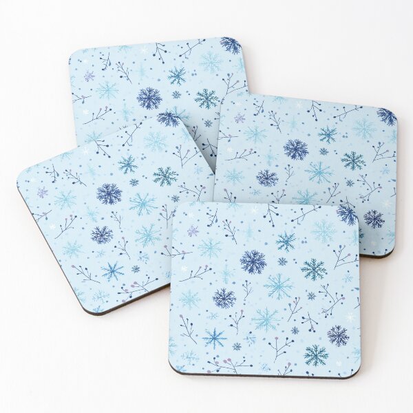 Item preview, Light Blue Snowflake Seamless Pattern Winter Christmas Design designed and sold by FuzionRaptor.