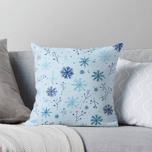 Item preview, Light Blue Snowflake Seamless Pattern Winter Christmas Design designed and sold by FuzionRaptor.