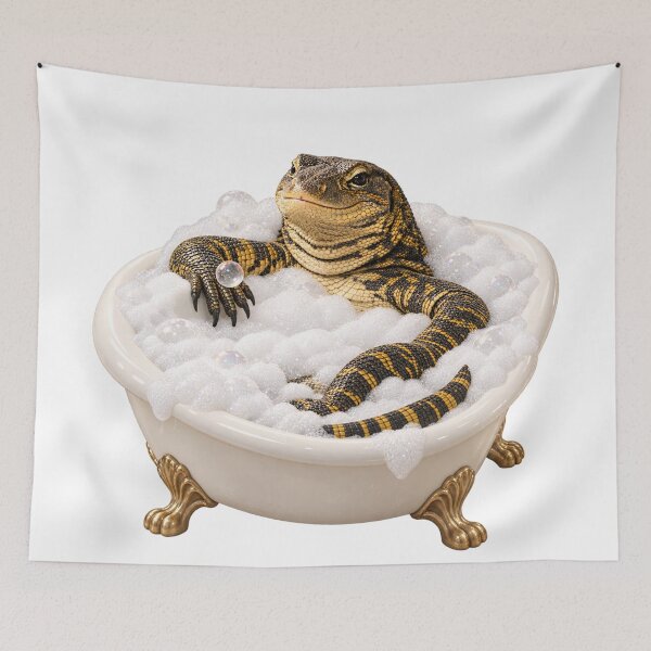 Item preview, Mellow Nile Monitor Bathtub designed and sold by Sillytoe.