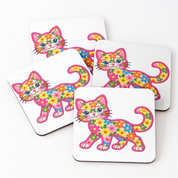 Item preview, Flower Power Cat designed and sold by Pyrenees Line Lab.
