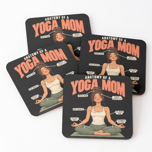 Item preview, Anatomy of a Yoga Mom – Funny Yoga, Meditation and Mindfulness Mom Design designed and sold by Trendably.