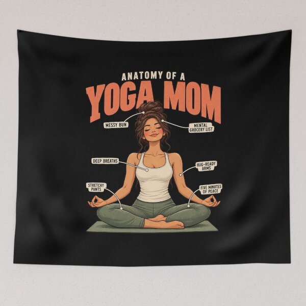 Item preview, Anatomy of a Yoga Mom – Funny Yoga, Meditation and Mindfulness Mom Design designed and sold by Trendably.
