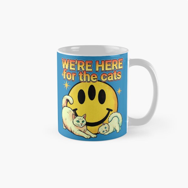 Item preview, We're Here For The Cats Funny Sci Fi Alien Cat Lover  designed and sold by pulse_retail.
