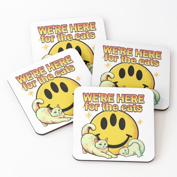 Item preview, We're Here For The Cats Funny Sci Fi Alien Cat Lover  designed and sold by pulse_retail.