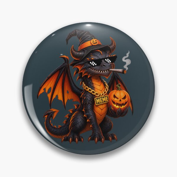 Item preview, Halloween-style dragon designed and sold by TheSmilesStudio.