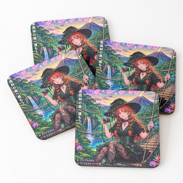 Item preview, Arenal, Costa Rica — The Red-Haired Witch of the Emerald Volcano designed and sold by DibujandoPorfa.