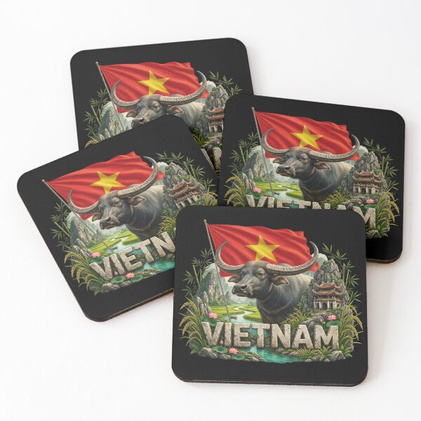 Item preview, Vietnam Heritage – Water Buffalo & Karst designed and sold by FlagX.