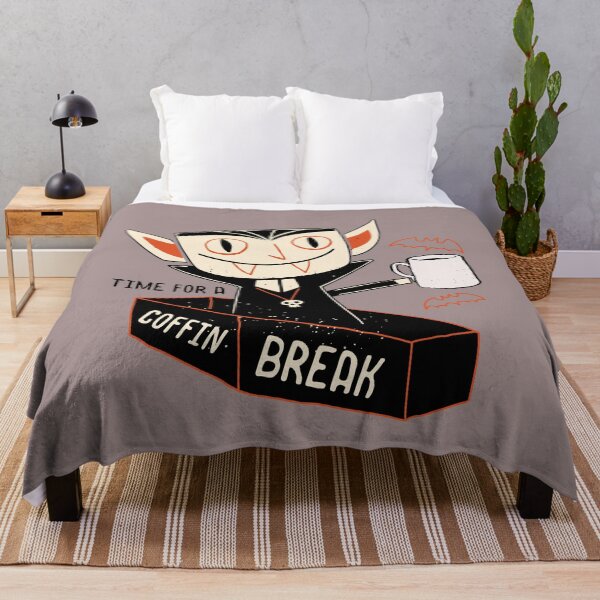 Item preview, Time for a Coffin Break – Funny Vampire Coffee Goth Design designed and sold by witchlingart.
