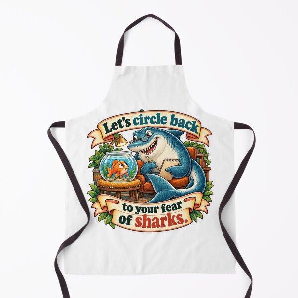 Item preview, Let's Circle Back to Your Fear of Sharks - Shark Therapist Humor designed and sold by Ctrl Alt Bureaucracy.