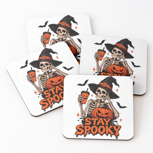 Item preview, Stay Spooky Skeleton Witch Halloween Design designed and sold by FrogsShop.
