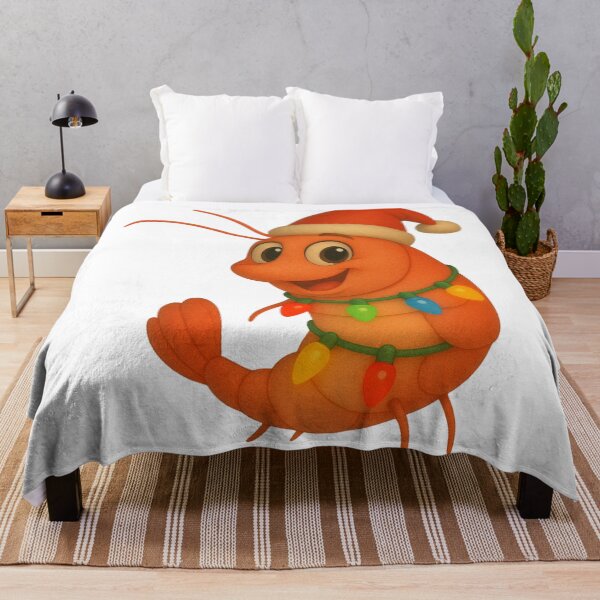 Item preview, Cheerful Prawn Christmas designed and sold by Sillytoe.