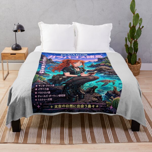 Item preview, Galápagos Islands, Ecuador — The Red-Haired Witch of the Living Ocean. designed and sold by DibujandoPorfa.