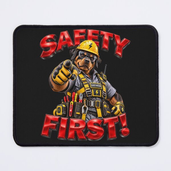 Item preview, Safety First Rottweiler Electrician 3D Design designed and sold by JAR Designs and Development.
