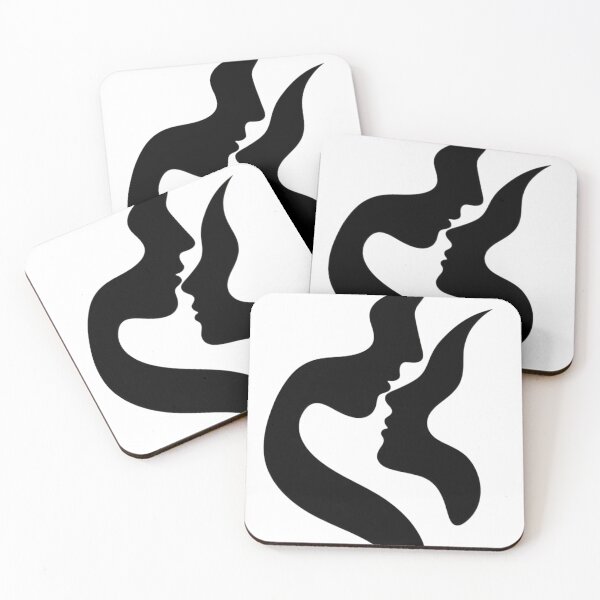 Item preview, Minimalist Romantic Couple Line Art Abstract Faces designed and sold by MAXIZPRINT.
