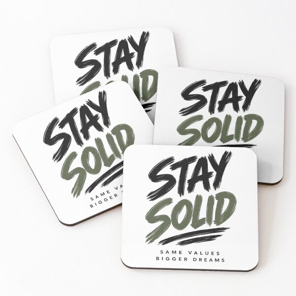 Item preview, Stay Solid Stay Gold Motivational Quote Bigger Dreams designed and sold by Aurevella.