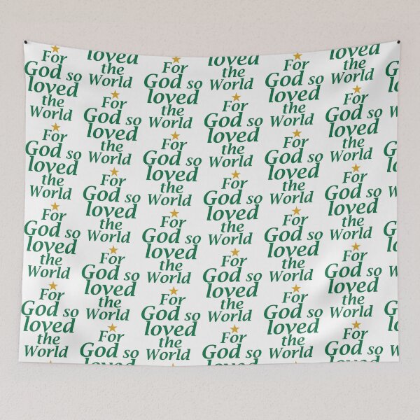 Item preview, Christmas Tree Verse For God So Loved The World Christian Sticker Greeting Card  designed and sold by Rolographics1.
