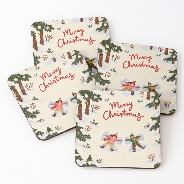 Item preview, Merry Christmas Vintage Ice Skating Winter Illustration designed and sold by Islabonita..