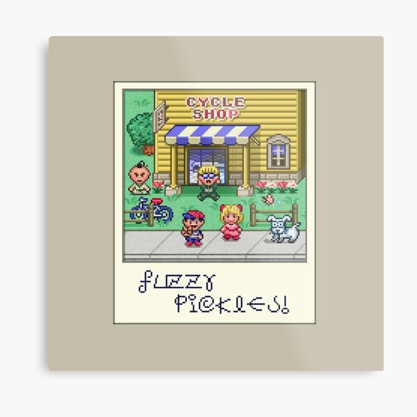 Fuzzy Pickles Metal Print