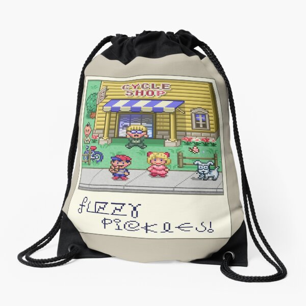 Fuzzy Pickles Drawstring Bag