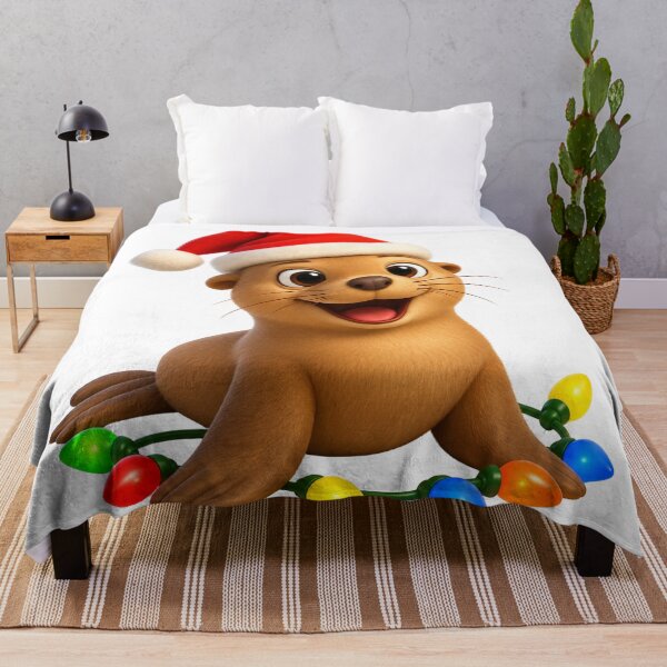 Item preview, Playful Sea Lion Christmas designed and sold by Sillytoe.