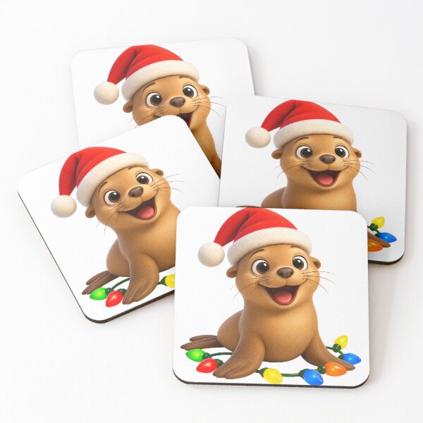Item preview, Playful Sea Lion Christmas designed and sold by Sillytoe.