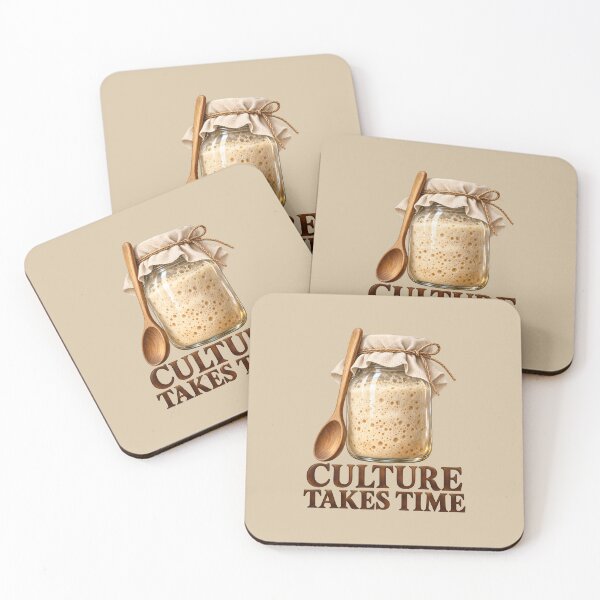 Item preview, Culture Takes Time – Sourdough Starter Jar designed and sold by VioVibe.