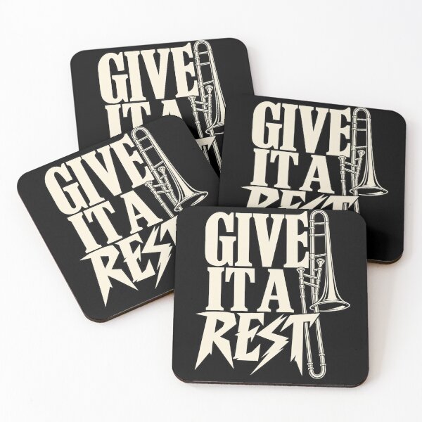 Item preview, Give It a Rest – Funny Trombonist Music Pun, Brass Instrument and Band Humor Design designed and sold by Trendably.