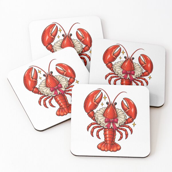 Item preview, Dramatic Lobster With Victorian Lace Collar designed and sold by Philippa Shop.