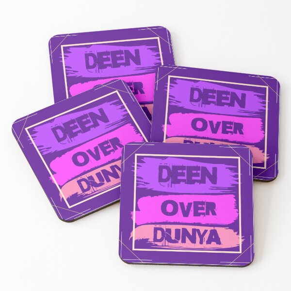 Item preview, Deen Over Dunya - Islamic Brushstroke Typography Reminder Streetwear Design (V.3) designed and sold by D-Islamic.