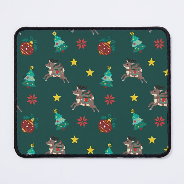 Item preview, Happy Reindeer Christmas Seamless Pattern designed and sold by IvysCreativityHouse.
