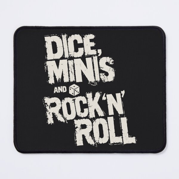 Item preview, Dice Minis and Rock ’n’ Roll white designed and sold by WUSCHELWORKS.