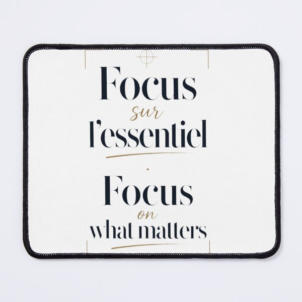 Item preview, Focus on the essentials / Focus on what matters designed and sold by vystekimages.