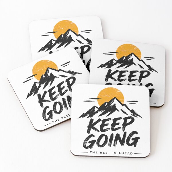 Item preview, Keep Going The Best Is Ahead Mountain Motivational Quote designed and sold by Aurevella.