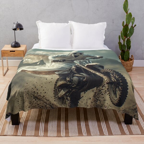 Item preview, Halloween Sheet Ghost Dirt Bike Stunt designed and sold by AWADHESH CHAURASIA.