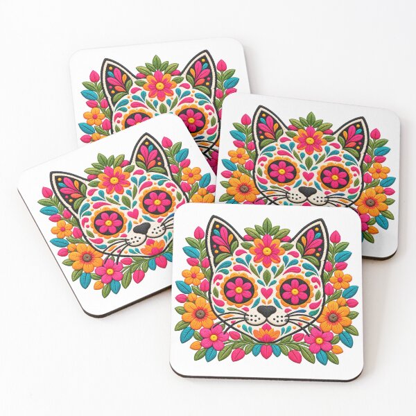 Item preview, Sugar Skull Cat designed and sold by Pyrenees Line Lab.