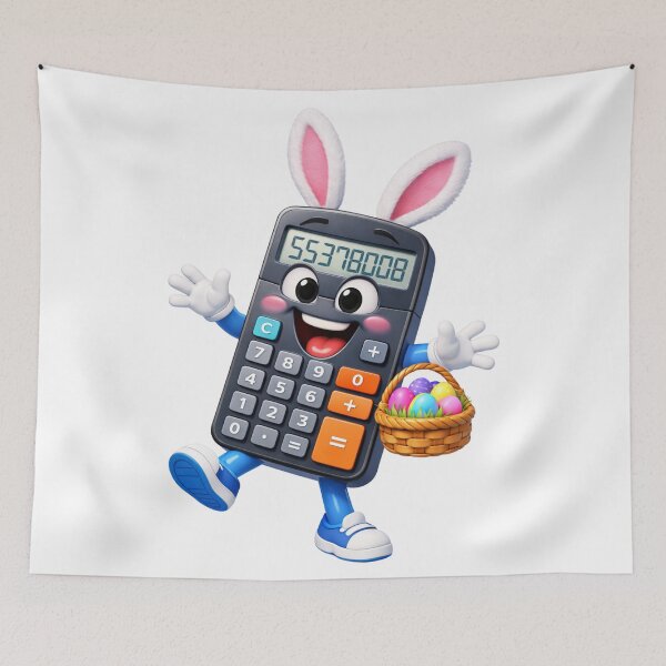 Item preview, Playful Calculator Easter designed and sold by Sillytoe.